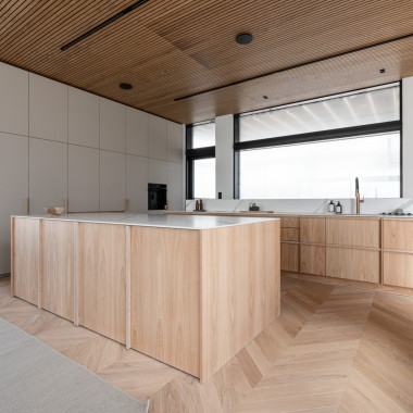 Keittiössä on hyvin rauhallinen yleisilme